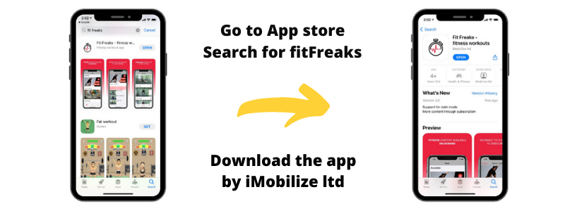 Installing Fit Freaks app
